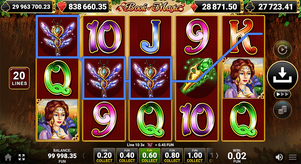 Как выигрывать в видео слоте Book of Magic
